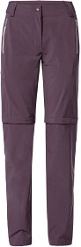 Kuva Vaude Farley Stretch Zo T-Zip Pants II naisten katkolahjehousut, violetti
