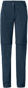 Kuva Vaude Farley Stretch Zo T-Zip Pants II naisten katkolahjehousut, tummansininen