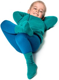 Kuva Woolpower Kids Socks Logo 400 Turtle Green