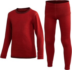 Kuva Woolpower Crewneck + Long Johns 200 Kids lasten kerrasto, Autumn Red