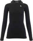 Aclima WarmWool Hoodsweater V2 naisten merinohuppari, Jet Black