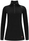 Aclima WarmWool Polo naisten kerrastopaita, Jet Black