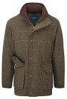 Alan Paine Combrook Waterproof Tweed Shooting Field Coat takki, Teak