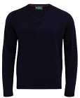 Alan Paine Streetly V-Neck Pullover villapaita, Navy