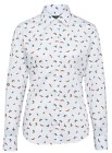 Alan Paine Lawen Printed Cotton Shirt naisten paita, White