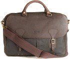 Barbour Wax Leather Briefcase laukku, Olive