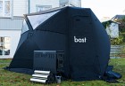 Bast Sauna Näver BASIC Bastutält & Kamin 4-6 personer Black