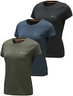 Beretta Corporate naisten t-paidat, 3 kpl, sininen/musta/vihreä