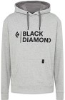 Black Diamond M Stacked Logo Hoody Nickel Heather