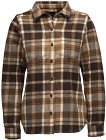 Black Diamond Project Heavy Flannel naisten paita, Bark Brown/Off White Plaid