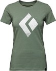 Black Diamond SS Chalked Up Tee naisten t-paita, vihreä