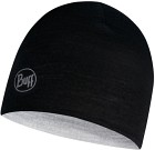 Buff Lightweight Merino Reversible Hat Kids Black - Grey