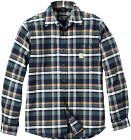 Carhartt Flannel L/S Plaid Shirt paita, Navy