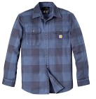 Carhartt Heavy Flannel L/S Plaid Shirt paita, Navy