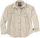 Carhartt W's Heavyweight Duck Overshirt Oat Milk