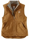 Carhartt W's Sherpa Lined Mock Neck Vest Carhartt® Brown