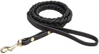 Cloud7 Leash Central Park koiran talutushihna, L, Black Gold Braided