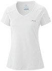 Columbia W's Zero Rules Short Sleeve Shirt naisten t-paita, valkoinen