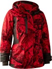 Deerhunter Lady Raven Arctic Jacket naisten metsästystakki, camo/punainen
