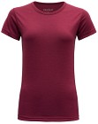 Devold Breeze Woman T-Shirt naisten t-paita, viininpunainen