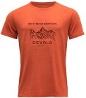 Devold Ulstein Man Tee merinovillainen t-paita, oranssi