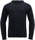 Devold Unisex Nansen Sweater Crew Neck villapusero, tummansininen