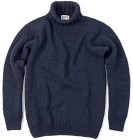 Devold Unisex Nansen Sweater High Neck villapusero, tummansininen