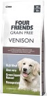 Four Friends Dog Grain Free Venison viljaton koiran täysravinto peura, 12 kg