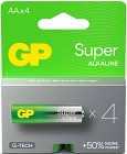 GP Super Alkaline AA-batteri, 15A/LR6, 4-pack