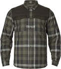 Härkila Asmund Insulated Wool Shirt paita, Willow Green/Phantom