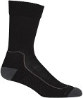 Icebreaker Hike+ Light Crew vaellussukka, Black/Mink/Monsoon