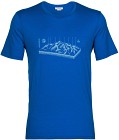 Icebreaker Tech Lite II SS Tee Alps 3D t-paita, sininen
