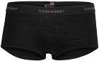 Icebreaker 200 Oasis Boy Shorts naisten merinovillaiset alushousut, musta