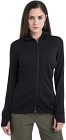 Icebreaker Mer 260 Quantum IV LS Zip Hoodie naisten huppari, Black