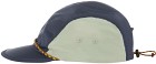 Klättermusen Runa Five Panel Cap lippalakki, Indigo Blue-Swamp Green