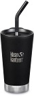 Klean Kanteen Insulated Tumbler 473ml with Straw Lid Shale Black
