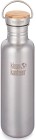 Klean Kanteen Reflect juomapullo, 800 ml (w/Bamboo Cap), Brushed Stainless