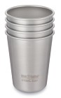 Klean Kanteen Steel Cup mukit, 296 ml, 4kpl, Brushed Stainless