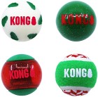 Kong Holiday Occasions Balls pallot, M 25x7x7 cm, 4 kpl