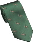 Laksen New Deer Tie metsästysaiheinen kravatti, vihreä