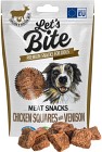 Let's Bite Meat Snacks Chicken Squares with Venison makupalat, 80 g