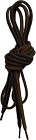 Lundhags Round Shoe Laces 150cm Black/Brown Unisex
