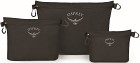 Osprey Zipper Sack Set pakkauspussit, 3 kpl, musta