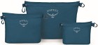 Osprey Zipper Sack Set pakkauspussit, 3 kpl, petrooli