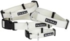 PAIKKA Glow Collar kaulapanta, 2x30-40 cm, White