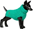 PAIKKA Knit Sweater koiran villapaita, 20-30 cm, Green