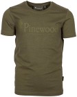 Pinewood Kids Outdoor Life T-Shirt Kids lasten t-paita, maastonvihreä