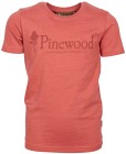 Pinewood Kids Outdoor Life T-Shirt Kids lasten t-paita, pinkki oranssi