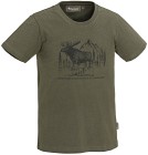 Pinewood Moose -lasten t-paita, vihreä