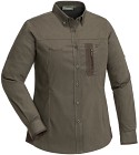 Pinewood Tiveden Insectsafe Shirt W D.Olive/Suede Brown